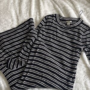 H&M Knit Striped Maxi Dress